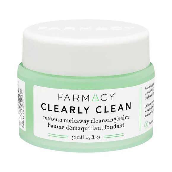 Farmacy Clearly Clean Makeup Meltaway Cleansing Balm 50mL 1.7 oz, NEW in box $24 - Picture 1 of 5